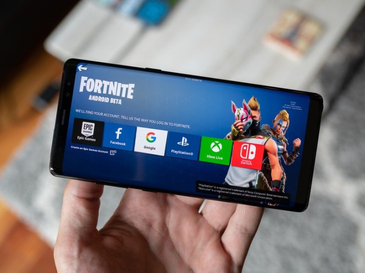Fortnite Beta Launch Scree Galaxy Note 8