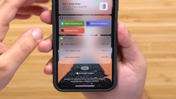 Smart-battery-case-notification-center