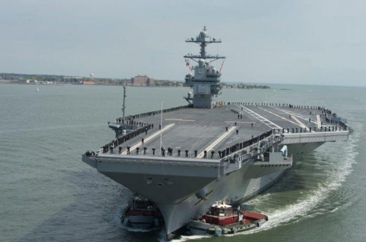 Uss Gerald R Ford Returns To Port With Propulsion