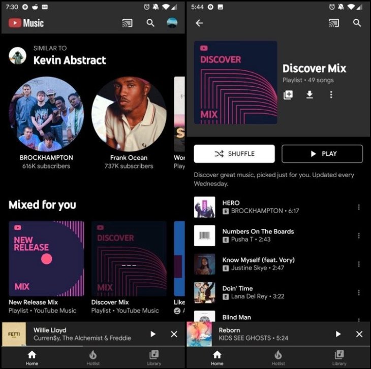 Discover Mix Youtube Music
