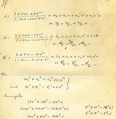 Srinivasa Ramanujan Theorems