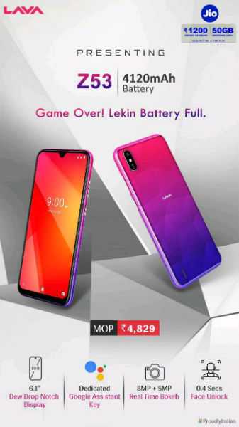Lava Z53 Poster