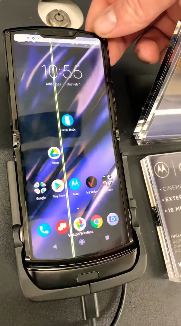 motorola razr screen