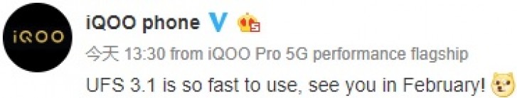 Vivo Iqoo 3 Ufs 3 1 Storage