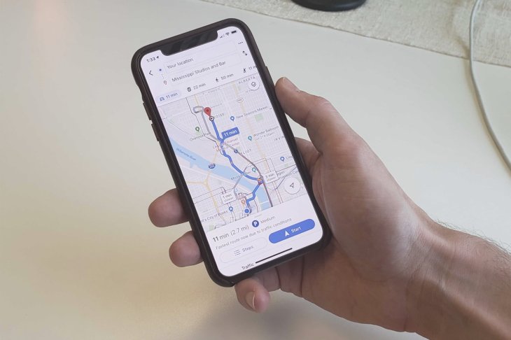 Google Maps In Hand