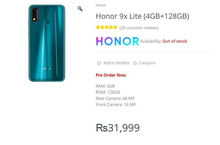 Honor 9x Lite Pre Order B Compressed