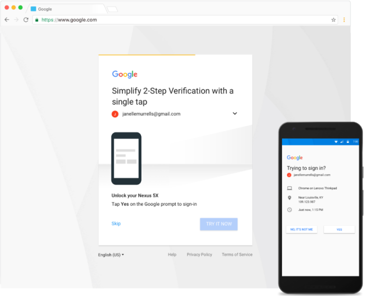 Enable 2-step verification (or 2FA)