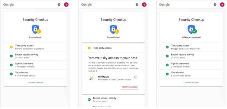 Use Google’s Security Checkup