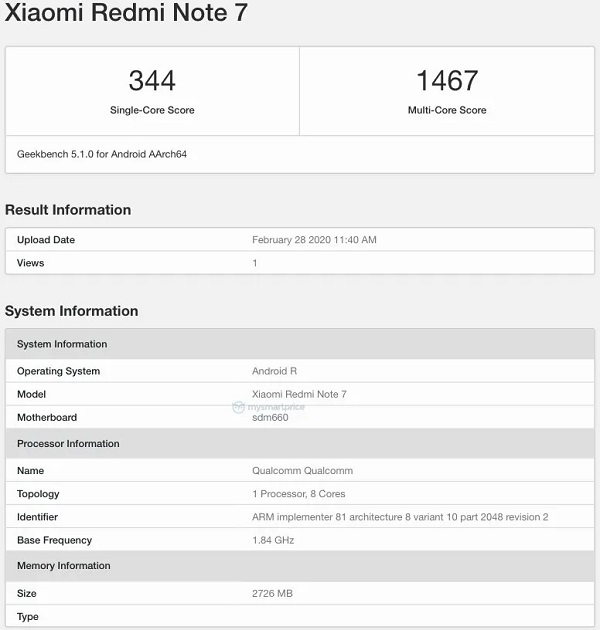 Xiaomi Redmi Note 7 Android 11