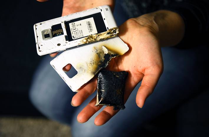 battery smartphones explode