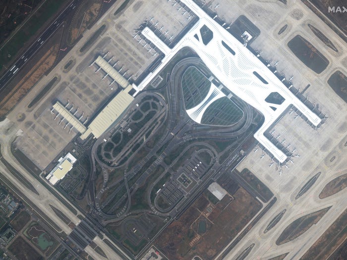 Coronavirus Wuhan airport after