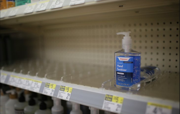 Hand Sanitizers Out Of Stock