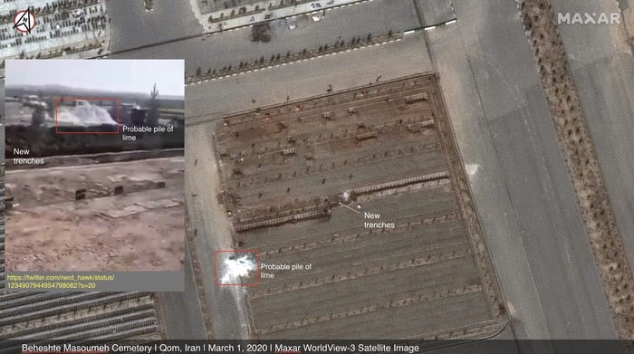 Satellite Image Cemetary Lime