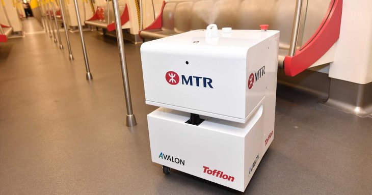 Hong Kong Robots Disinfect Subway Trains