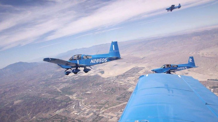 A pilot took a small flight to write an important message in the sky