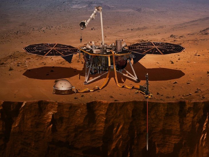 Mars probe the mole got stuck
