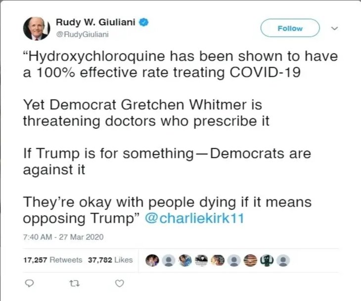 Twitter covid-19 Brazil president misinformation