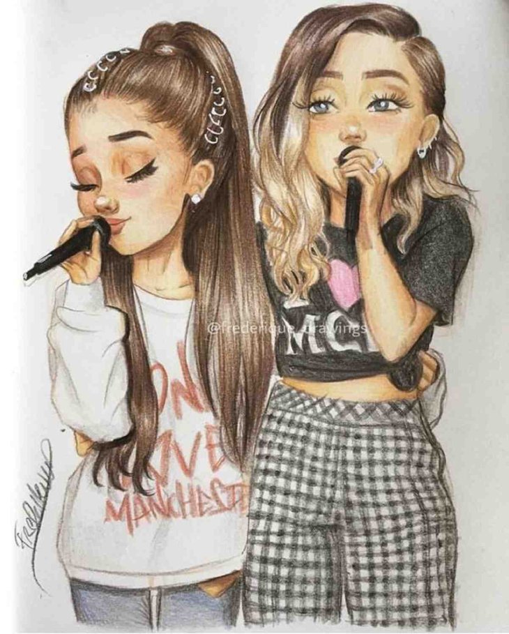 best-friends-bff-tekening-so-cute-best-friend-drawings-bff