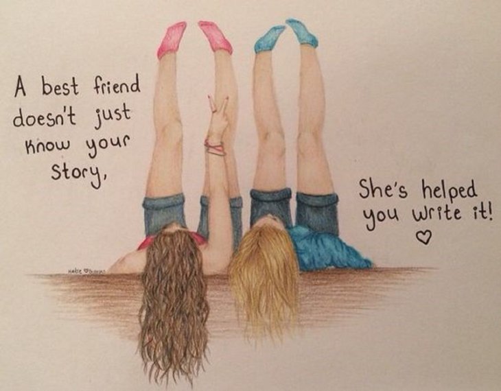 Friend Quotes And Drawings QuotesGram