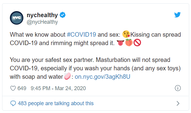 health department masturbate covid-19