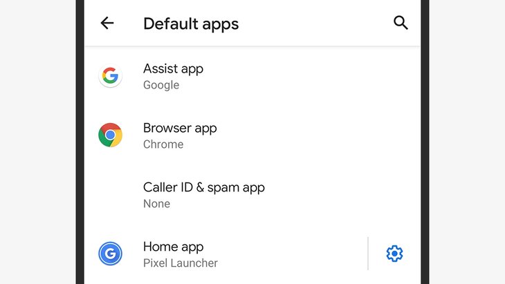 Set default apps