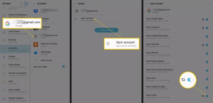 How to delete Gmail account in Android phone