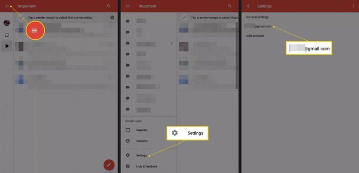 How to delete Gmail account in Android phone