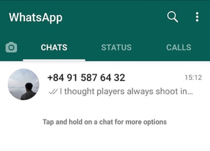 how to copy paste whatsapp message