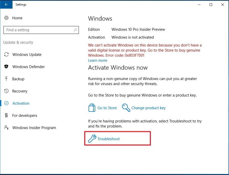 windows 10 digital activation