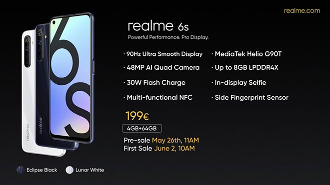 Realme 6s Specs Price