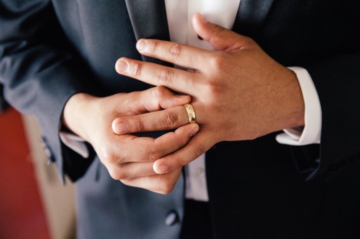 COVID-19 men ring finger