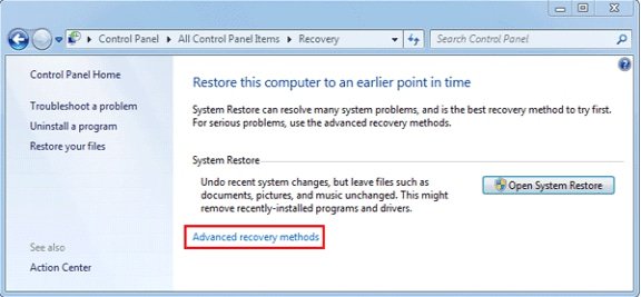 How To Format Laptop Windows 7 Advanced Recovery M