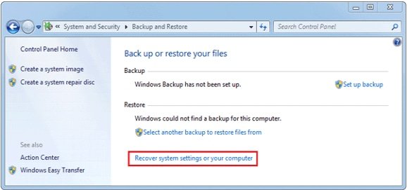 How To Format Laptop Windows 7 Recover System Sett