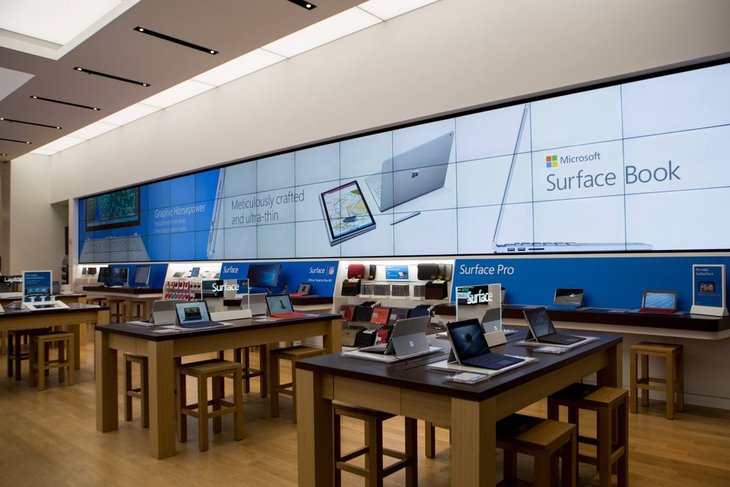 Inside a Microsoft Store
