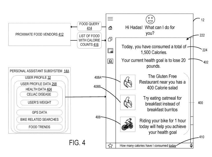 Microsoft patent virtual assistant 