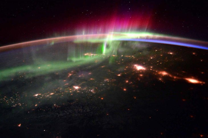 Aurora Over Northern Canada Pillars Compressed