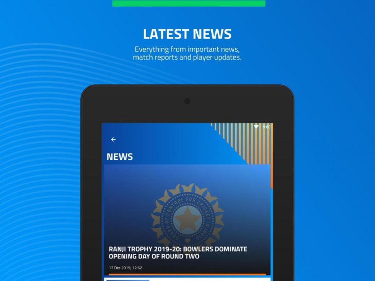 BCCI cricket app live