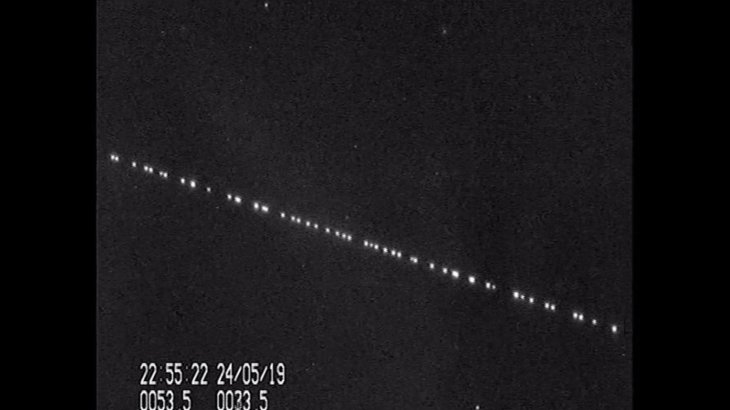 60 satellites of Starlink