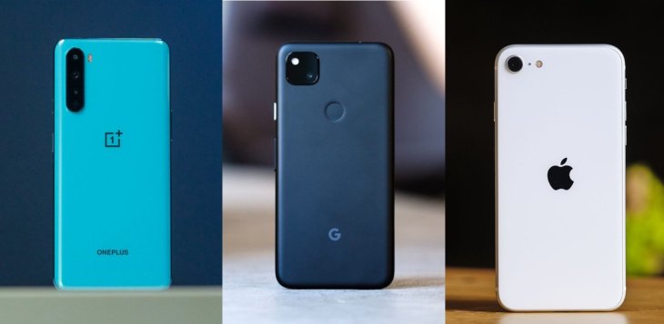 Google Pixel 4a Vs Iphone Se 2020 Vs Oneplus Nord