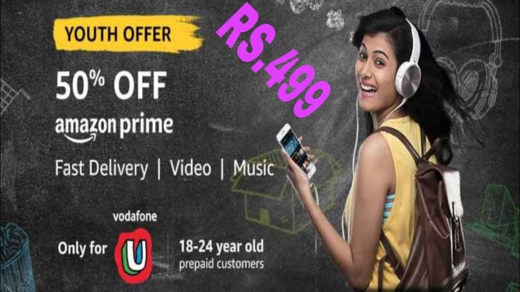 Vodafone Youth offer Amazon Prime