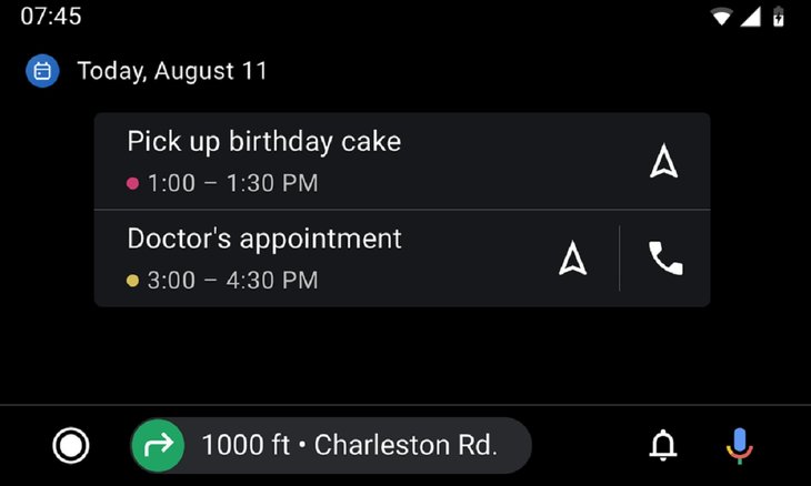 Revamped Android Auto interface