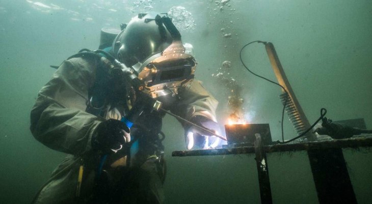 Underwater welding is very dangerous