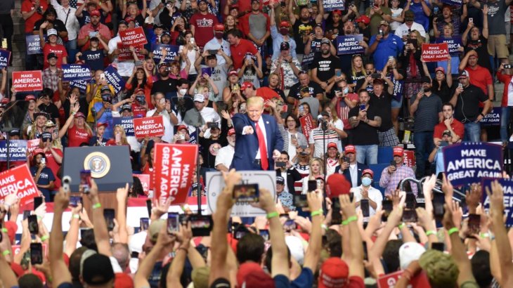 Trump rallies