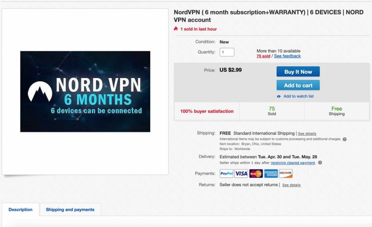 how to buy nordvpn with bitcoin
