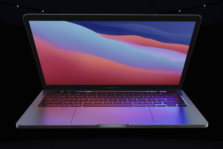 The new Pro laptop is powered by the M1 chip