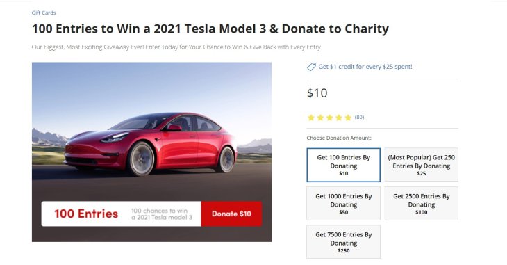 Win A Tesla Model 3