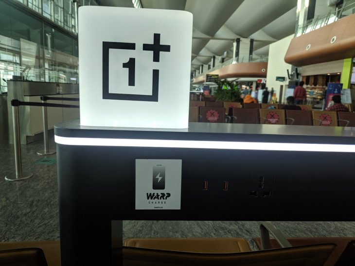 OnePlus charging station Bangalore airport