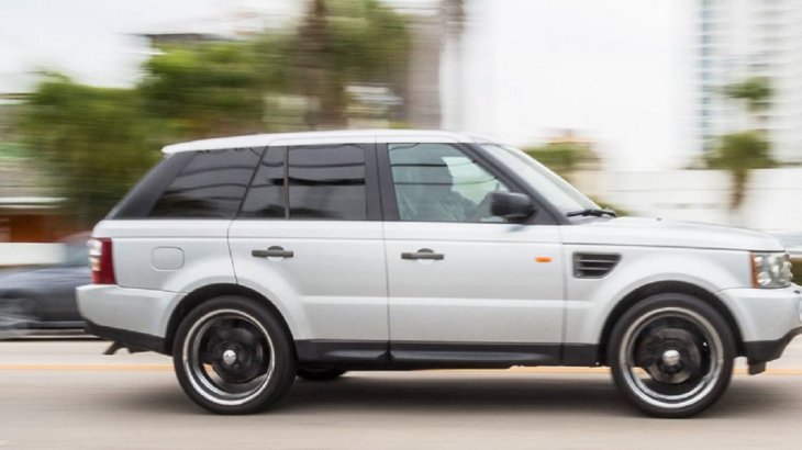 The kids stole a white Range Rover