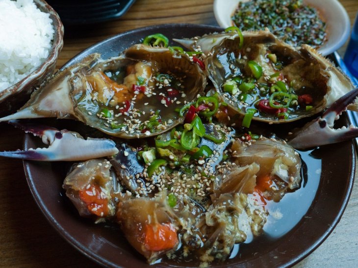 Soy Sauce Marinated Crab