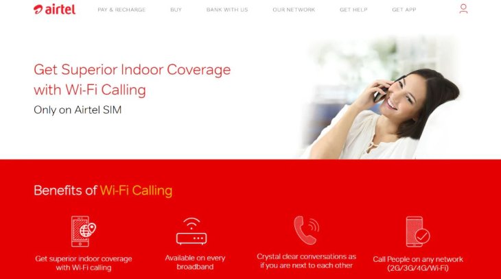 Airtel Wifi Calling Android Ios